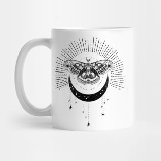 Luna moth moon Mug